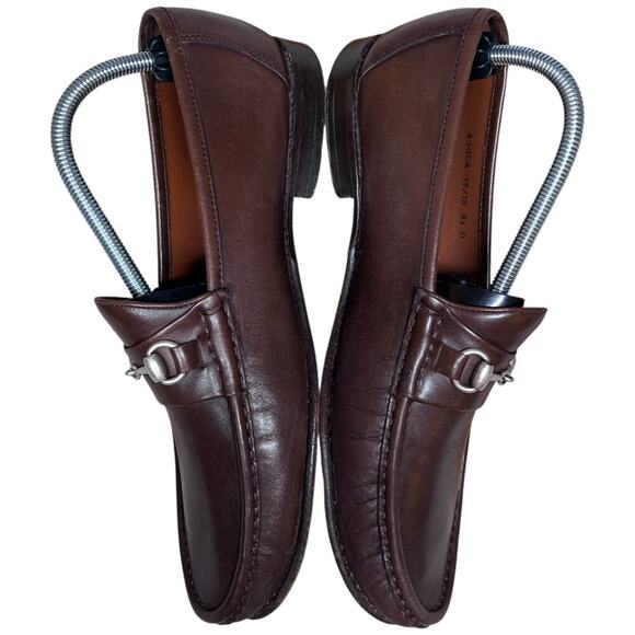 ALLEN EDMONDS Verona II Men's Sz 9.5 Brown Chili Leather Loafers Horse Bit - Picture 9 of 14